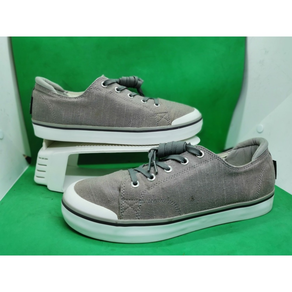 Keen Elsa III Lace Up Sneakers Gray Low Top Canvas Womens Size 10.5 EU 41